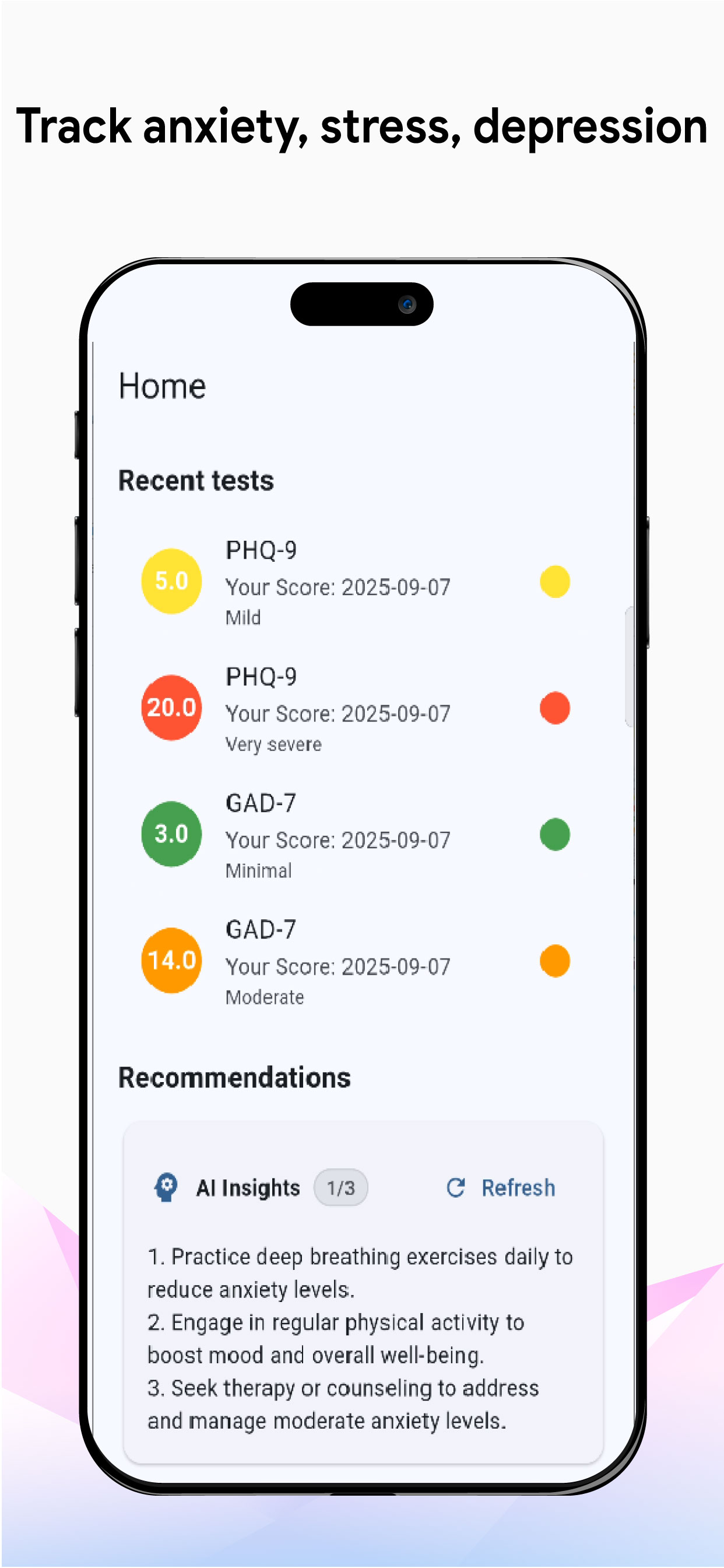 MenGauge App Screenshot 1